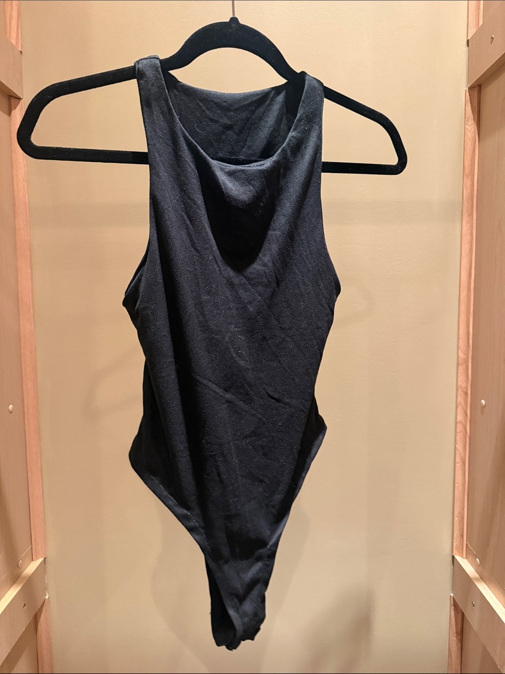 Black Sleeveless Bodysuit
